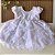 Vestido Baby Branco Renda Camadas Batizado - Imagem 1