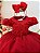 Vestido de Festa Infantil Vermelho Peito Lantejoula - Imagem 2