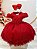 Vestido de Festa Infantil Vermelho Peito Lantejoula - Imagem 1