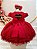 Vestido de Festa Infantil Vermelho Peito Lantejoula - Imagem 3