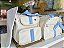 Kit Bolsa Maternidade com mochila Premium Bege com Azul - Imagem 3