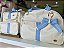 Kit Bolsa Maternidade com mochila Premium Bege com Azul - Imagem 4