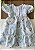 Vestido Infantil Azul Margaridas - Imagem 1
