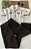 Conjunto Jeans Com Calca Urso Marrom - Imagem 1