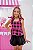 Conjunto Peplum Xadrez Black/Pink - Imagem 4