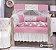 Kit Berço Algodão Doce Glamour Rose - Imagem 1