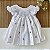 Vestido Bebê Artesanal Casinha de Abelha Branco | Bordado Delicado à Mão | Clássico, Elegante e Confortável - Imagem 1