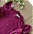Blusa gola alta manga babadinho Vinho Marsala - Imagem 2
