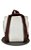 Mochila Luxo Bege Pingente Marrom - Imagem 2