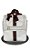 Mochila Luxo Bege Pingente Marrom - Imagem 1