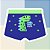 Cueca Box Infantil Dino Azul Bic - Imagem 3
