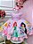 Vestido Infantil Princesas Disney Rosa com Strass - Imagem 1