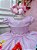 Vestido Infantil Princesas Disney Rosa com Strass - Imagem 2