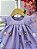 Vestido Infantil Jardim Luxo Baby Lilás Aplique - Imagem 3