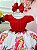 Vestido Infantil Moranguinho Vermelho Festa - Imagem 2