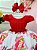 Vestido Infantil Moranguinho Vermelho Festa - Imagem 6