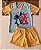 Pijama Curto Infantil Stitch Azul com Laranja - Imagem 1