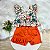 Conjunto Julia Bordado Floral Laranja - Imagem 1