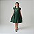Vestido Ponto Palito Verde Bordado - Imagem 3