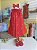 Vestido Bebê Artesanal Casinha de Abelha Vermelho | Bordado Delicado à Mão | Clássico, Elegante e Confortável - Imagem 7