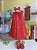 Vestido Bebê Artesanal Casinha de Abelha Vermelho | Bordado Delicado à Mão | Clássico, Elegante e Confortável - Imagem 6