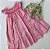 Vestido Bebê Artesanal Casinha de Abelha Rosa| Bordado Delicado à Mão | Clássico, Elegante e Confortável - Imagem 1