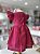 Vestido Infantil Artesanal Bordado a mão Pink - Imagem 4