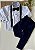 Conjunto Social Infantil Branco com Azul Marinho Longo no Linho Batizado - Imagem 6