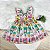 Vestido Golinha Floral Bege - Imagem 1