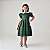 Vestido Infantil Luxo Bordado Merry Verde - Imagem 1