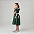 Vestido Infantil Luxo Bordado Merry Verde - Imagem 3