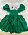 Vestido Infantil Luxo Bordado Cereja Verde - Imagem 2