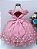 VESTIDO ROSE LUXO COM PEDRARIA. - Imagem 2
