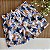Short Infantil Masculino Tactel Elastano Tropical Azul com Mostarda - Imagem 1
