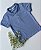 Camiseta Gola Polo Azul Slim Pique Ogochi - Imagem 1