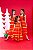 Vestido Longo Karen Vermelho e Dourado - Imagem 5