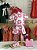 Conjunto Blusa e Short Rosa Iogurte Flor Cinti - Imagem 1