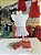 Conjunto Blusa e Saia - Short Lantejoulas Branco Off Cinti - Imagem 1