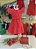 Conjunto Blusa e Sai Short de Renda Vermelho Marte Cinti - Imagem 3