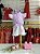 Conjunto Camisete e Short Rosa com Off Cinti - Imagem 1