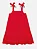 Vestido Infantil Vermelho Marte Corações Cinti - Imagem 6