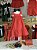 Vestido Infantil Vermelho Marte Corações Cinti - Imagem 5