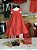 Vestido Infantil Vermelho Marte Corações Cinti - Imagem 4