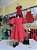 Vestido Infantil de Renda Vermelho Marte Cinti - Imagem 2
