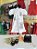 Vestido Off White Ursos Prata - Imagem 1