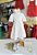 Vestido Infantil Natural Glitter Cinti - Imagem 1