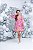 Vestido Marilia Rosa Corações floral - Imagem 6