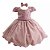 Vestido Infantil de Festa Borboletas Rose S - Imagem 1