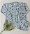 Pijama Infantil Estampado com Punho Feminino Azul Corações - Imagem 1