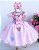 Vestido infantil luxo Jardim encantado Rosa A - Imagem 1